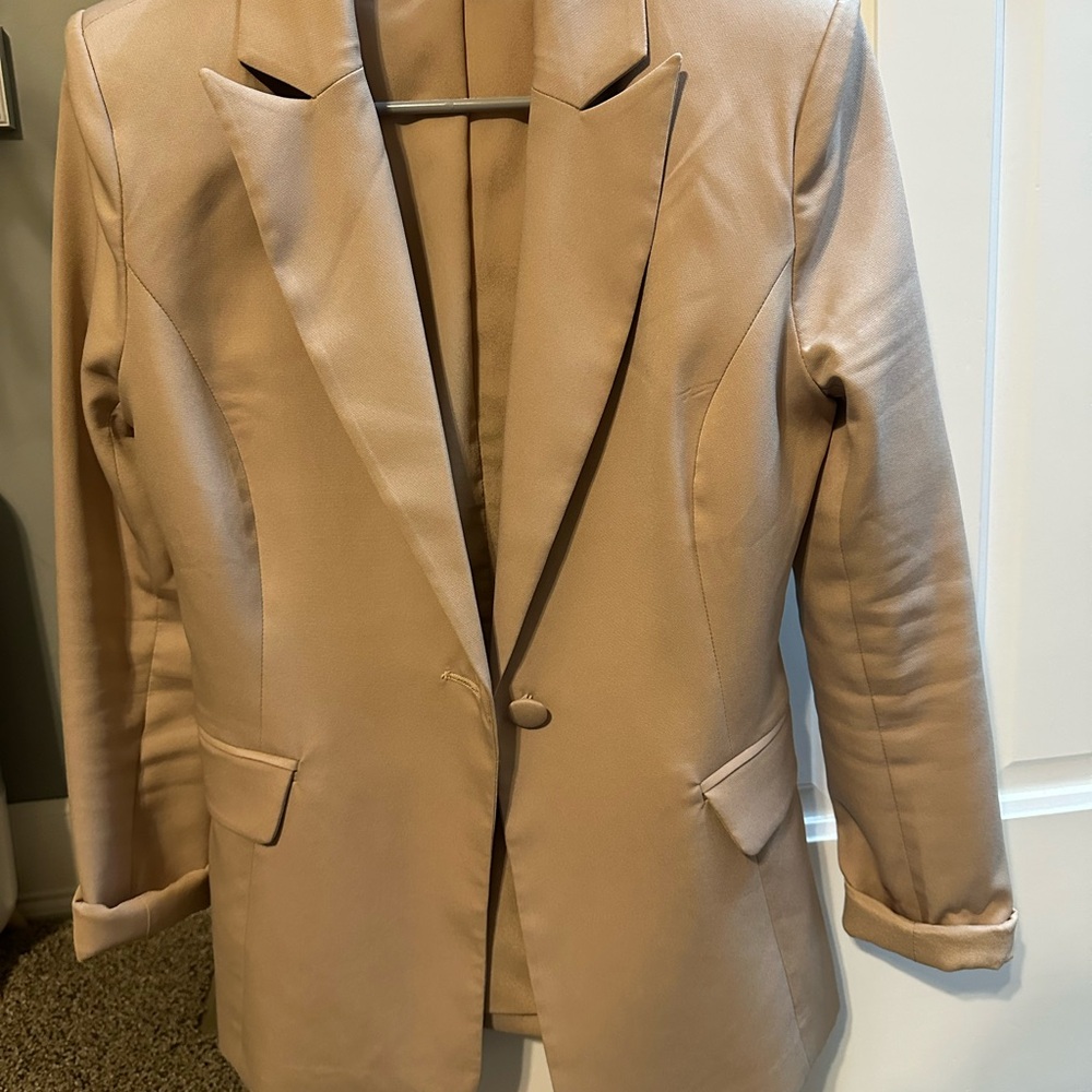 Altar'd State Tan Sport Coat Modern Fit